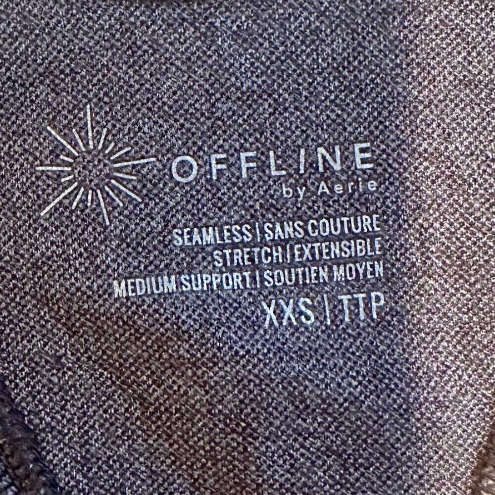 NWT Offline by Aerie Ribbed Seamless Sports Bra - Size: XXS - Picture 3 of 9